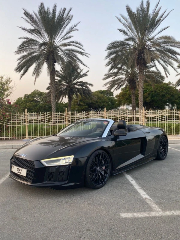  Black Audi R8 Convertible Photo 5