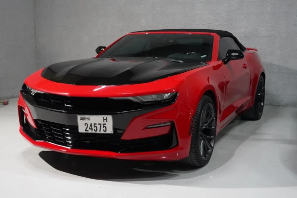  Red Chevrolet Camaro convertible Photo 2