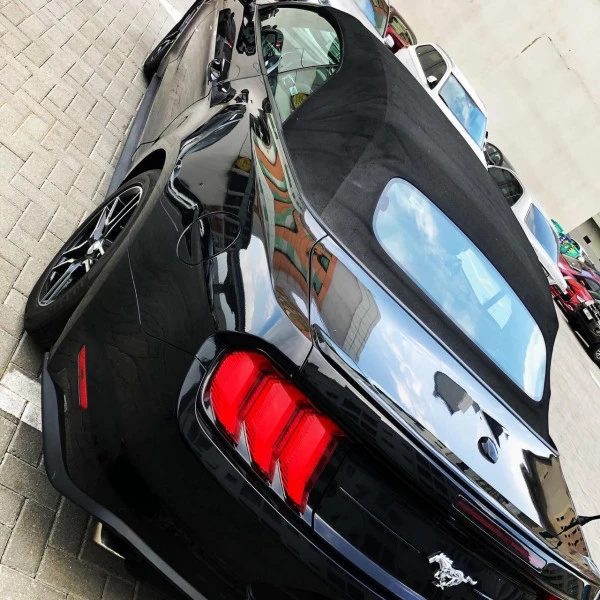  Black Ford Mustang Convertible Photo 2