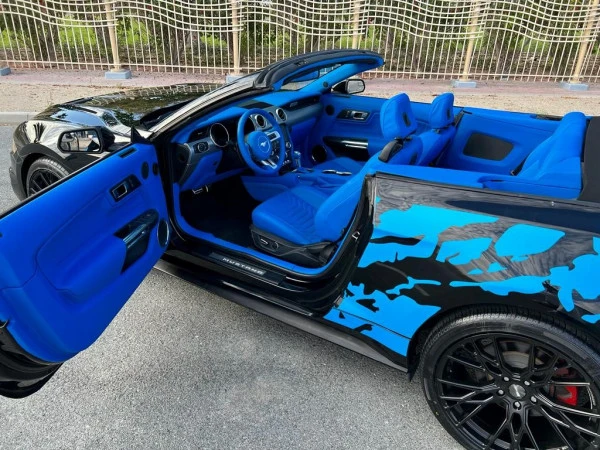  Black Ford Mustang Convertible Photo 4