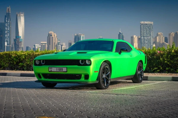  Green Dodge Challenger Photo 2