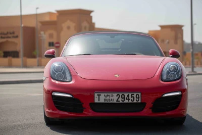  Red Porsche Boxster 981 Photo 4