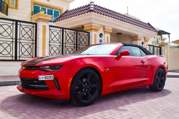  Red Chevrolet Camaro cabrio Photo 4