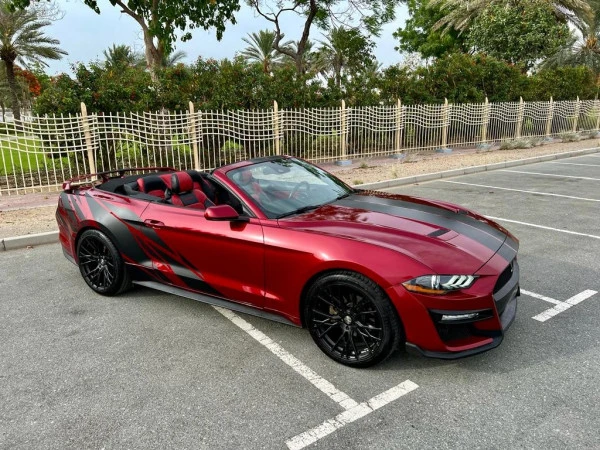 Red Ford Mustang Convertible Photo 2