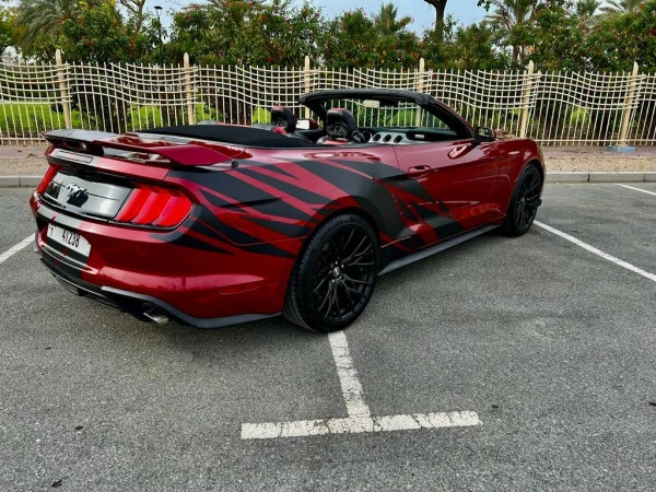  Red Ford Mustang Convertible Photo 3