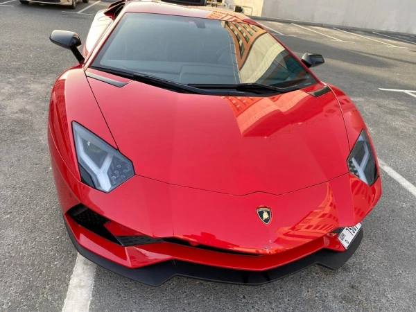  Red Lamborghini Aventador S Photo 2