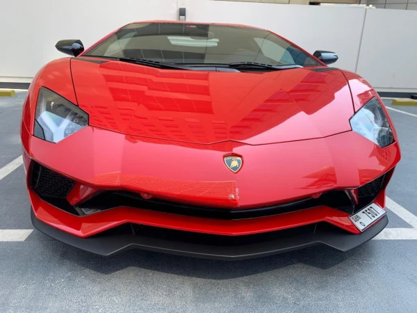  Red Lamborghini Aventador S Photo 4