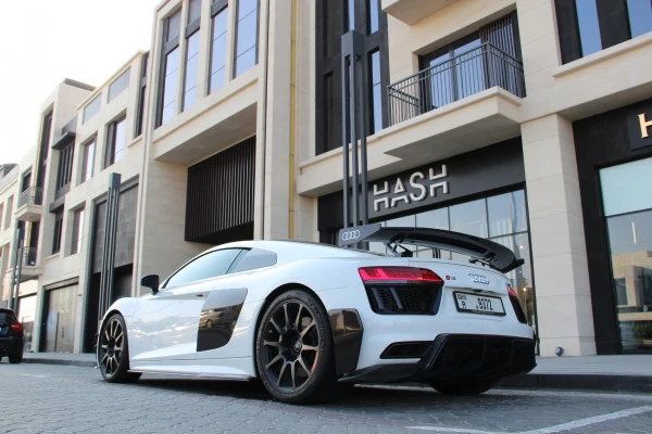  White Audi R8 V10 Plus Limited Photo 3