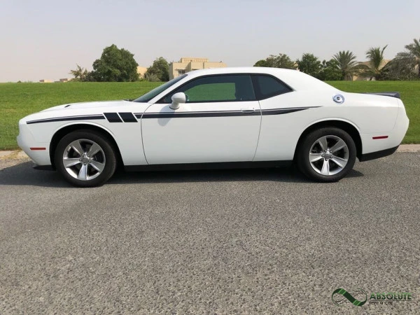  White Dodge Challenger Photo 2