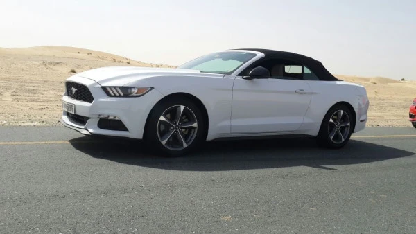  White Ford Mustang Convertible Photo 6