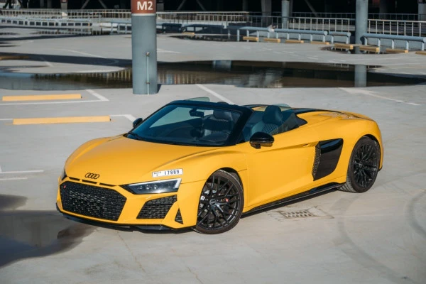  Yellow Audi R8 V10 Spyder Photo 5