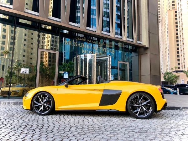  Yellow Audi R8- V10 SPYDER Photo 4