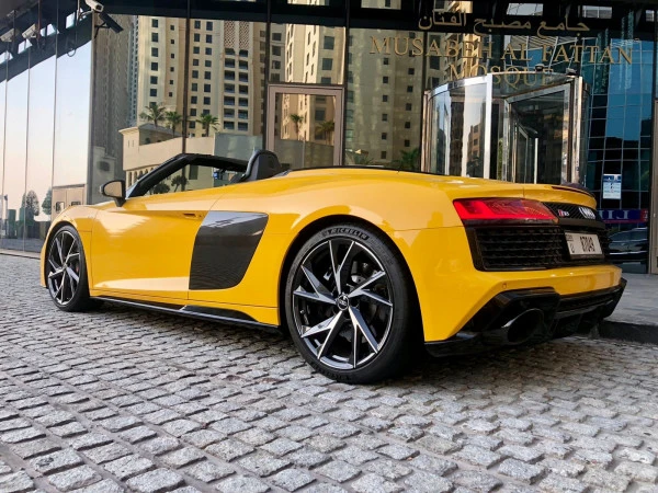  Yellow Audi R8- V10 SPYDER Photo 5