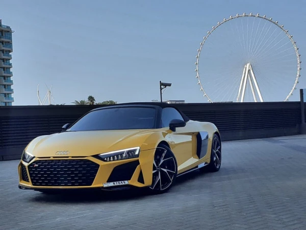  Yellow Audi R8- V10 SPYDER Photo 6