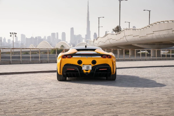  Yellow Ferrari SF90 Photo 2