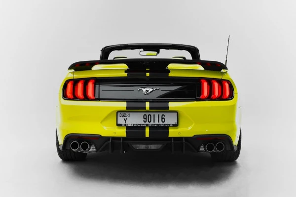  Yellow Ford Mustang Photo 3