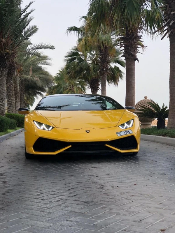  Yellow Lamborghini Huracan Photo 7