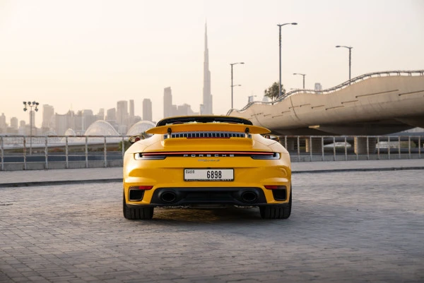  Yellow Porsche 911 Turbo S Photo 3
